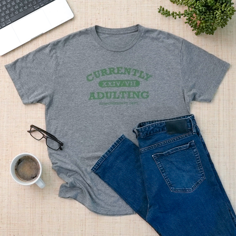 Adulting 24/7 Tee Holderness Family Shop