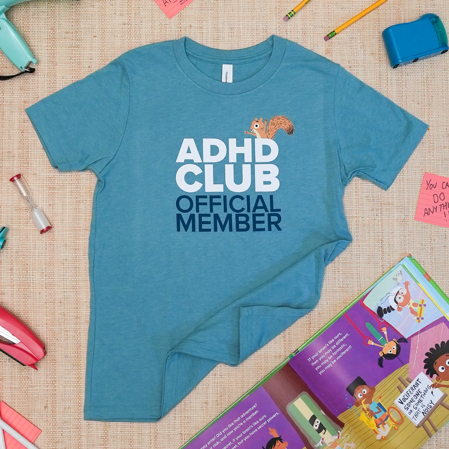 ADHD Club Bundle - Adult Shirt with Signed Book
