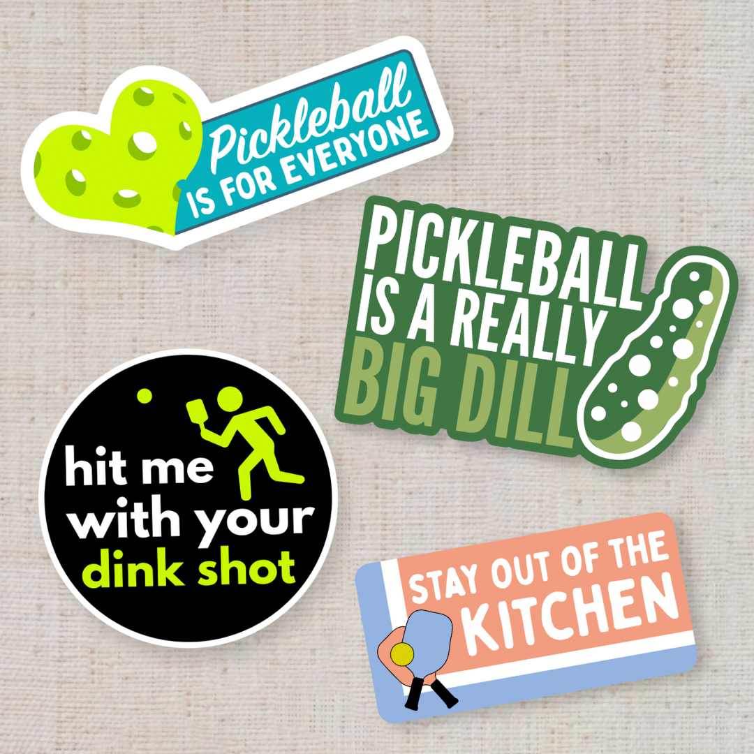 Pickleball Sticker Pack Holderness Family Shop